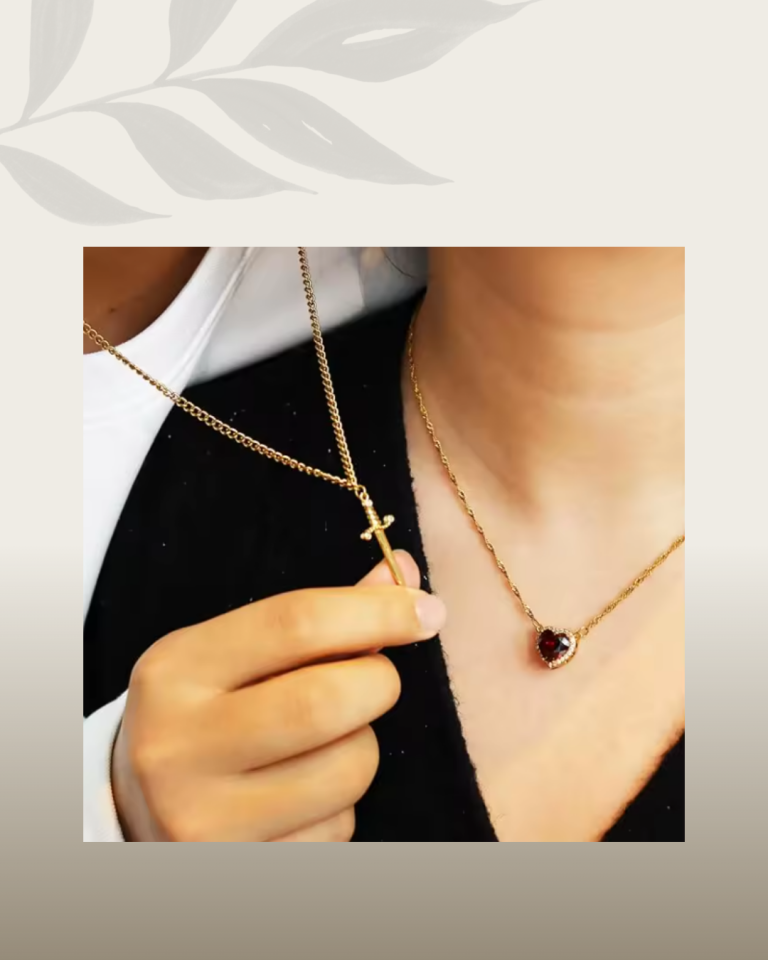 Brown Grey and White Gradient Simple Minimalist Charm Jewelry New Collection Instagram Post